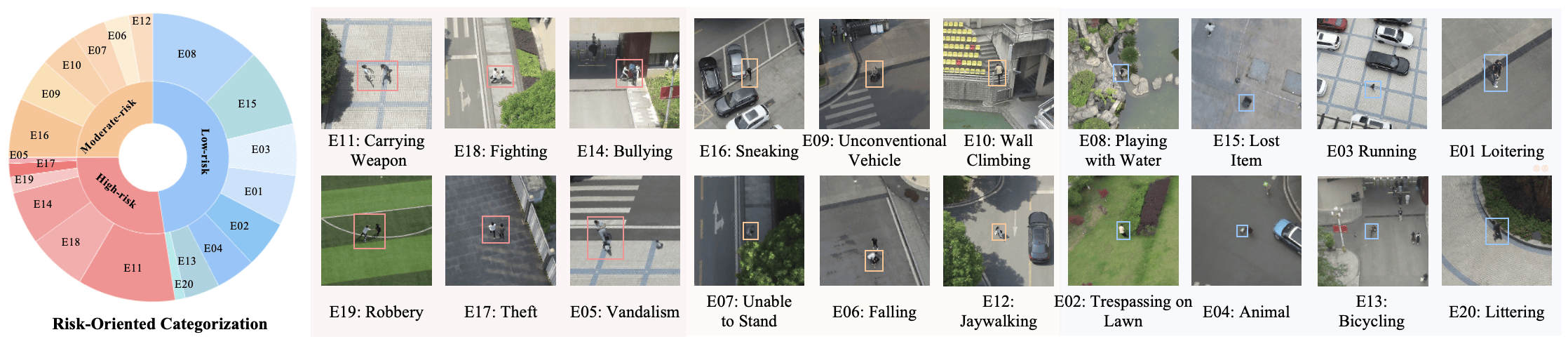 Representative anomaly types in the A2Seek dataset